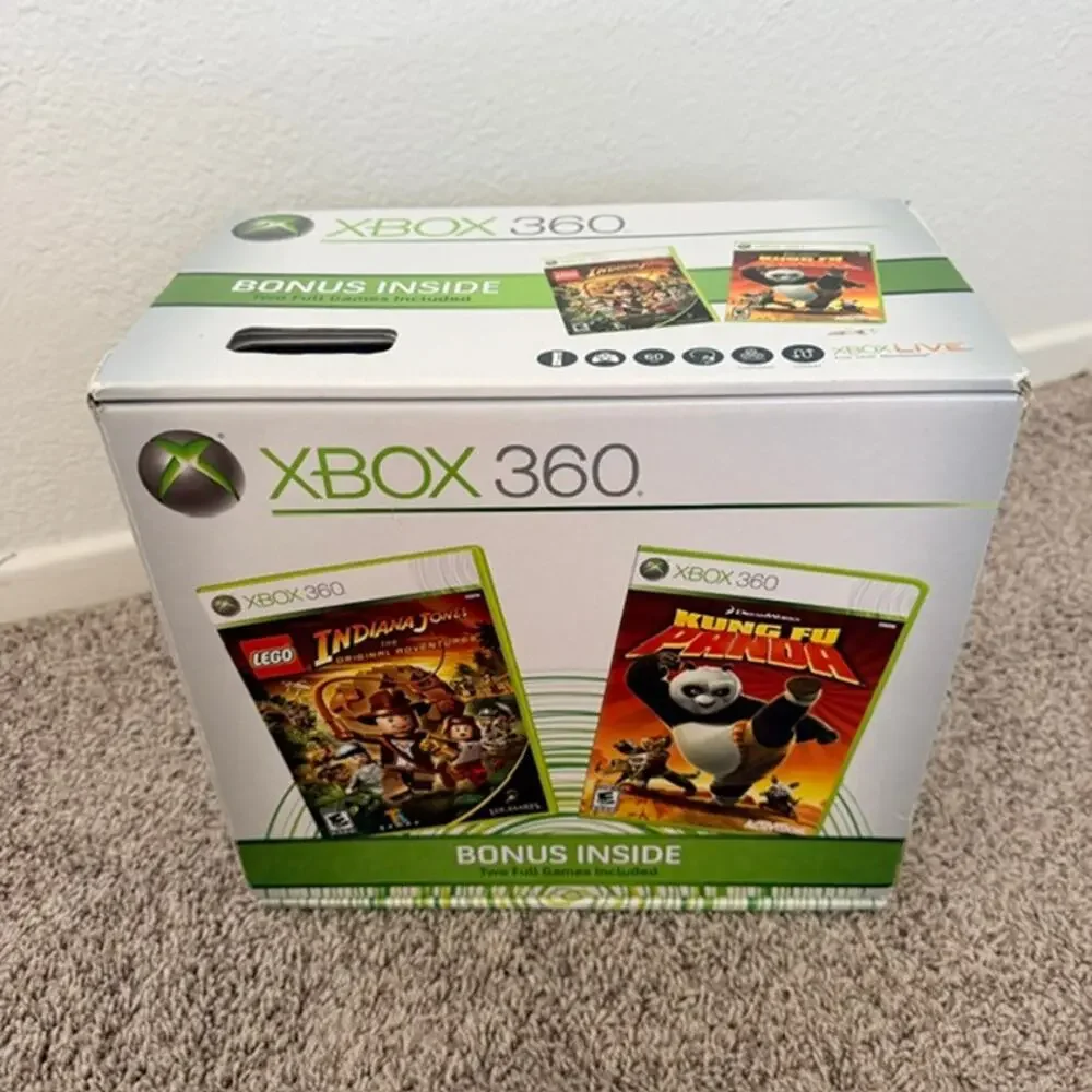 Sony XBOX 360 BOX ONLY Empty Box No Inserts Small Surface Tear See Photos